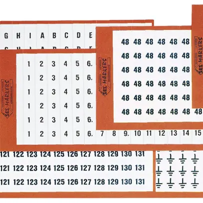 Carte de marquage SES P blanc/noir 