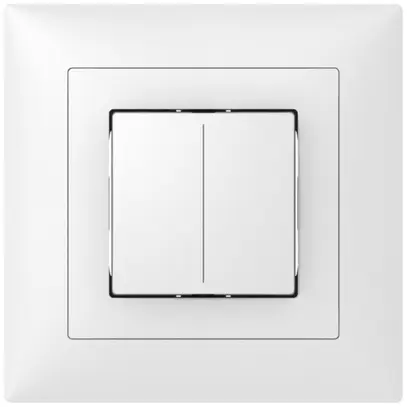 Senseur poussoir ENC ABB Sidus KNX Basic type-B, 1/2, blanc 