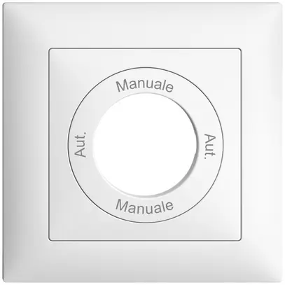Frontset Aut.-Manuale-Aut.- Manuale EDIZIOdue 88×88mm weiss 