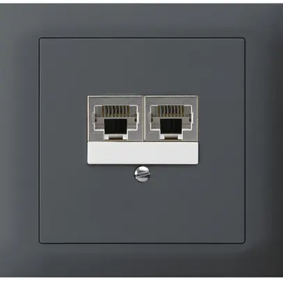 Scatola INS kallysto 2×RJ45s separato antracite 