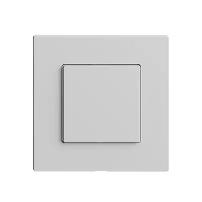 Interruttore 1K/1T Edue Wiser grigio chiaro 