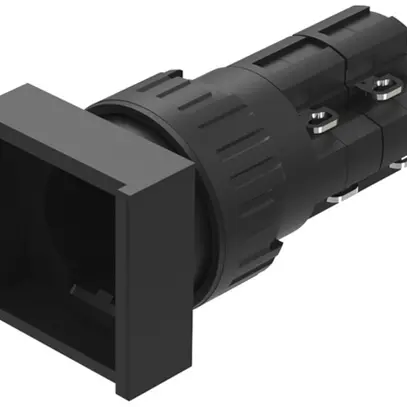 Boîtier pour poussoir lumineux EAO 31 18×18mm 1O+1F noir à impulsion 