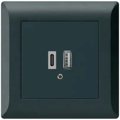 Prise de charge USB ENC kallysto.line 18W PD 1×type A 1×type C noir 