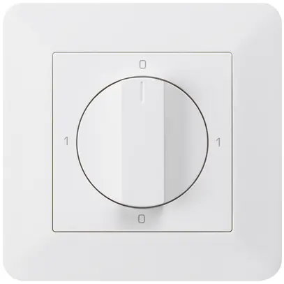 Interruttore rotativo INC kallysto.trend 0/3L bianco con manopola 
