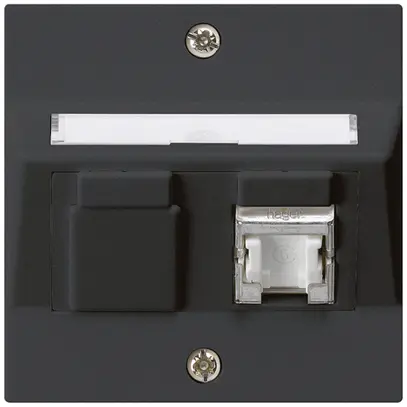 Prise ENC kallysto A cat.6 1RJ45/s noir 