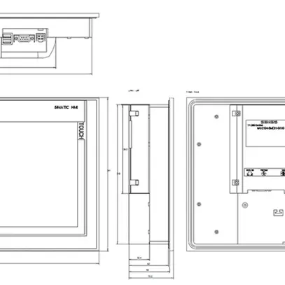 Écran tactile API INC 12" Siemens SIMATIC HMI TP1200 Comfort, 24VDC, TFT 