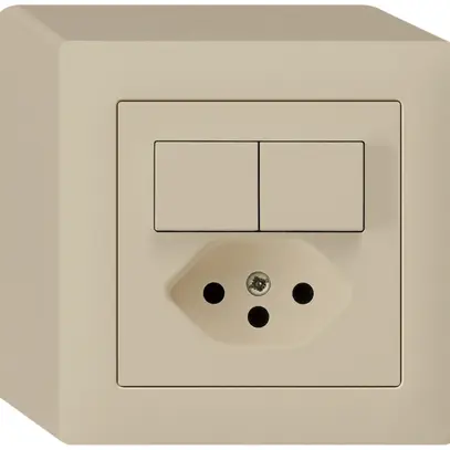 Combinazione AP 2×AR/1L+T13 beige kallysto 