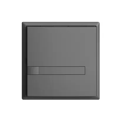 Pulsante INC KNX 1×EDIZIOdue grigio scuro RGB senza LED con inserto carta 