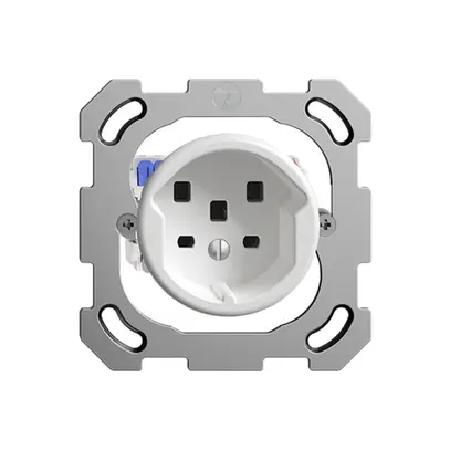Presa INC FH T25 16A bianco, con morsetti innest. 