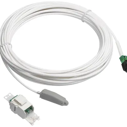 Kit FO Hager HMS module de couplage+câble patch 20m fil+adaptateur Keystone bc 