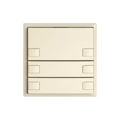 Poussoir KNX RGB EDIZIO.liv SNAPFIX® capteur temp.s.LED 6× comm.1T cr 