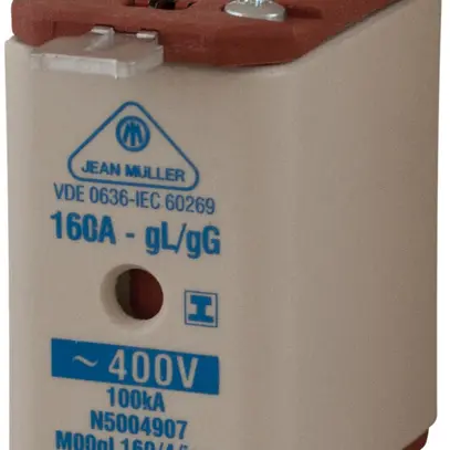 Fusible HPC DIN-00 400V/125A gL/gG verrous de saisie isol. 