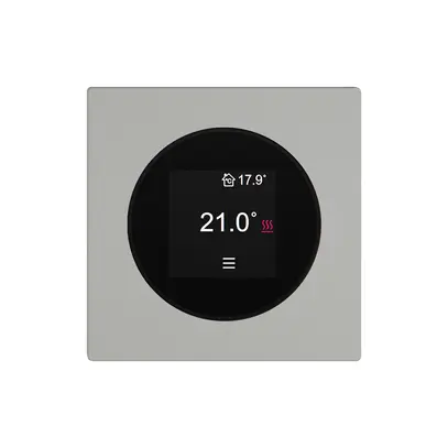 Thermostat d'ambiance EDIZIO.liv SNAPFIX® 230VAC 4…30°C 60×60mm gris clair 