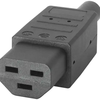 Presa d'apparecchi tipo IEC320-C21 16A/250V 155°C nero 