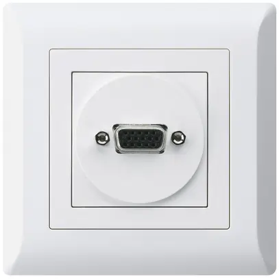 UP-Anschlussdose kallysto.line VGA weiss mit Schraubanschluss 