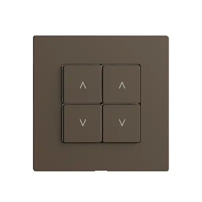 Interruttore tapparelle 2K/4T Edue Wiser coffee 