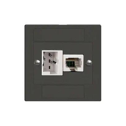 Presa INC xDSL RJ45/TT83 nero ITplus EDIZIOdue con filtro 