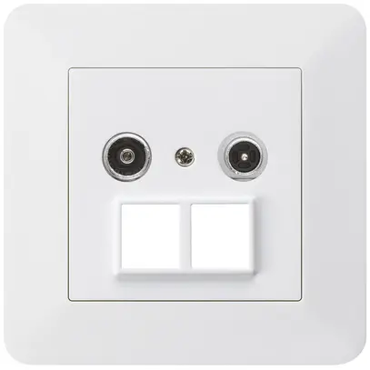 Prise multimédia ENC kallysto.trend R/TV 11dB 2GHz blanc 