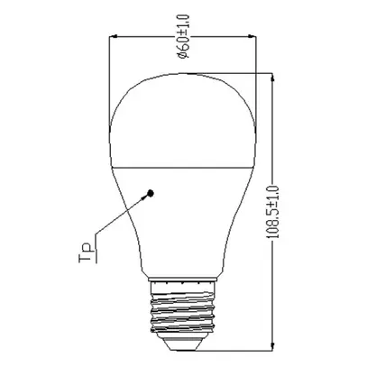 Lampada LED ToLEDo GLS E27 9W 850lm 6500K 865 opale 
