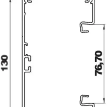 Profilo di base Bettermann GEK-A 70×130mm alu 