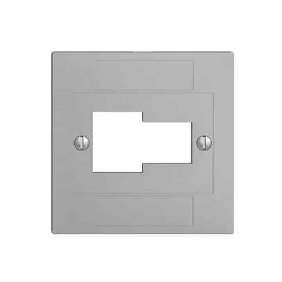 Plaque frontale 1×TT,1×RJ45 crema ITplus ITM EDIZIOdue 