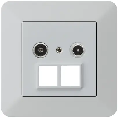 Presa multimedia INC kallysto.trend R/TV 4dB 2GHz grigio chiaro 