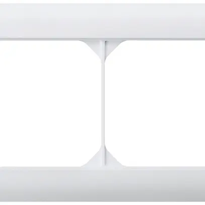Telaio di copertura INC kallysto.line 1×2 bianco orizzontale 92×152mm 