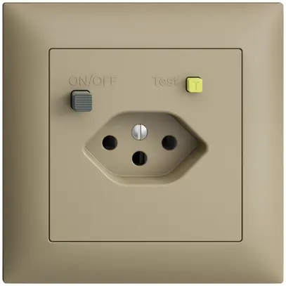 Prise ENC EDIZIOdue T13 FI 30mA FMI, sand 