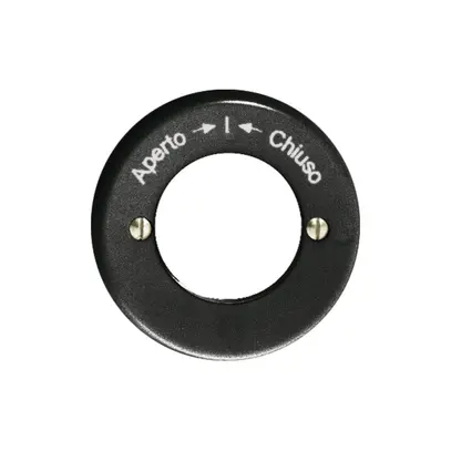Kit front. Aperto-I-Chiuso nero per cont.rot.imp.a chiave 
