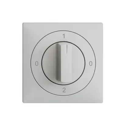 Kit frontale EDIZIOdue 0-1-0-2 60×60mm grigio chiaro per interruttore rotativo 