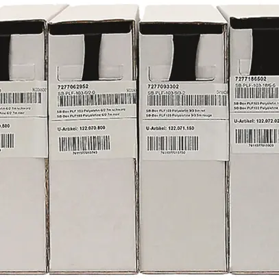 Gaine rétractable SER 3:1 12/4 noir box avec 2.5m 