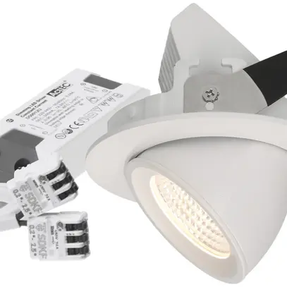 Spot LED INS MAX HAURI TURN 10.5W 3000K 960lm foro Ø91mm 50° bianco 