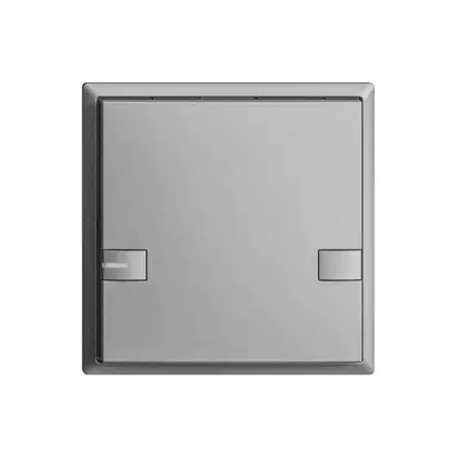 Poussoir ENC KNX 1× EDIZIOdue colore silver RGB avec LED 