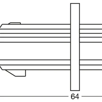 Raccordo longitudinale LEDVANCE TRACKLIGHT rigido nero 