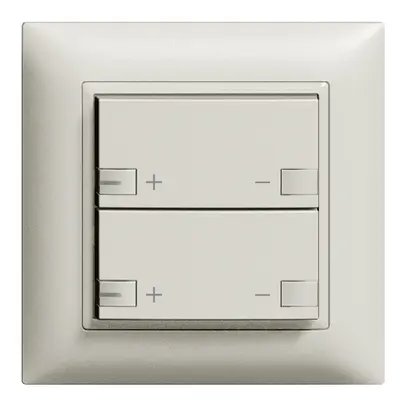 Variateur ENC ZEP 2c/2t stat c/sec.LED EDIZIOdue gris clair 