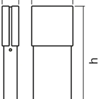 Apparecchio bollard LED LDV ENDURA STYLE Ellipse 500, 13W antracite 