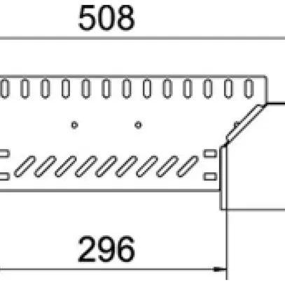 Uscita a T BET RAA 60×300mm acciaio zincato a nastro 