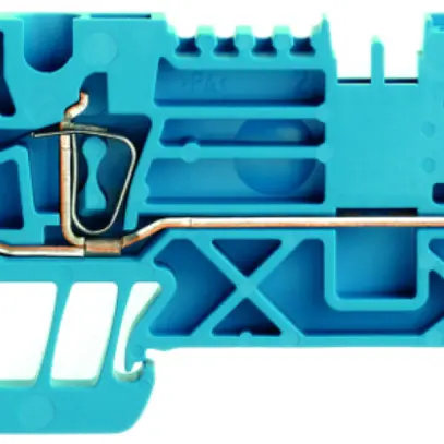 Borne de passage Weidmüller ZT 2.5/3AN/1 connexion à ressort 2.5mm² TS35 bleu 