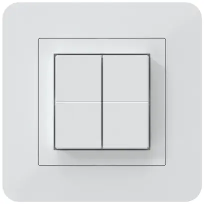 Pulsante senza fili Friends of Hue KTR, 4×, 94×94mm, adesivo, bianco 