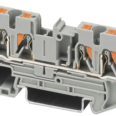 Borne de jonction Push-In QUATTRO 0.2…6mm² gris 