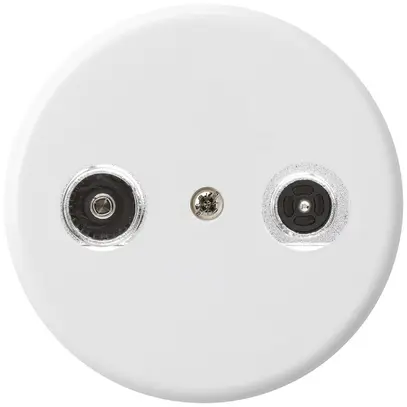 Presa d'antenna basico TV-R mont.A 4dB 2GHz bianco 