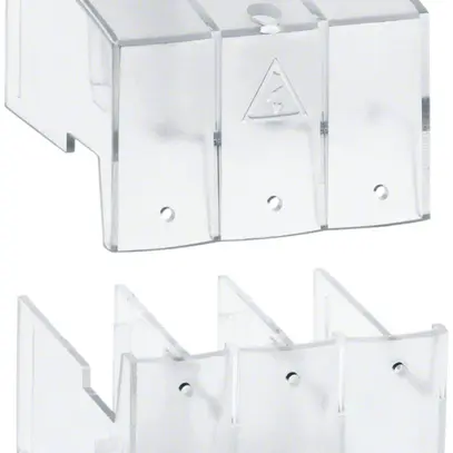 Couvre-bornes Hager 3L pour interrupteur de charge 20…63A 