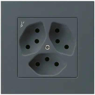 Prise ENC kallysto.pro 3×T13/1S anthracite 