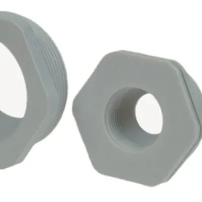 Riduzione PA esterno M25, interno M16 grigio, senza alogeno 
