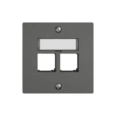 Kit di montaggio EDIZIO.liv EASYNET S-One SNAPFIX® destra per 2×RJ45 grs 