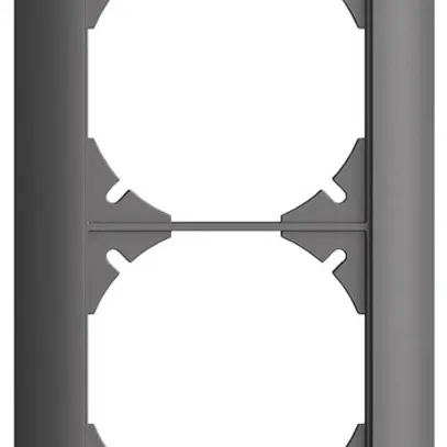 En-tête ENC EDIZIOdue SNAPFIX® 4×1 vertical 88×268mm gris foncé 