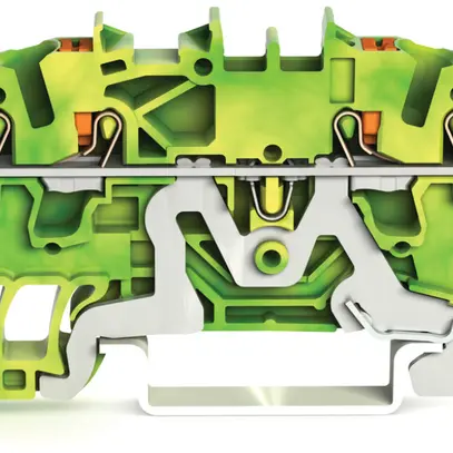 Morsetto di protezione WAGO TOPJOB-S 2.5mm² 4L verde/giallo serie 2202 