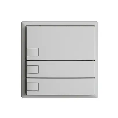 Pulsante KNX RGB EDUE, 250mW, s.LED, 3×pulsante, com.1×tasto, grc 