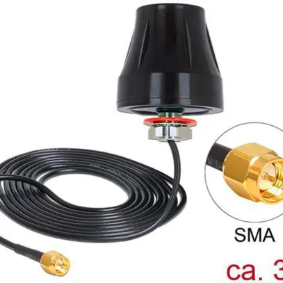 Antenna Delock LTE/HSPA/GSM, connettore SMA nera 