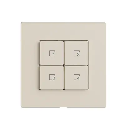 Comando per pulsante scena 4 scene/4T WLAN Edue Wiser crema 